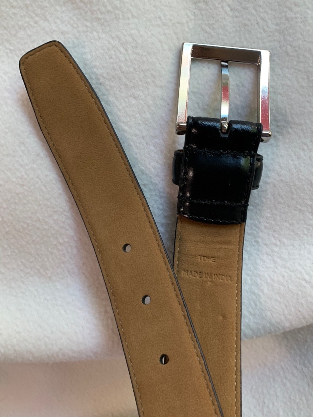 Cole Haan Black Leather Belt - Picture 4 of 9